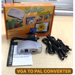 VGA to PAL Video VGA to AV S-Video Display Adapter Converter