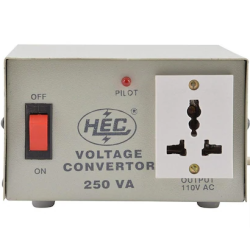 Voltage Converter 220V to 110V 250 Watt Powermex Universal for USA Products Step Down Transformer