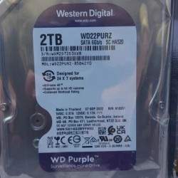 WD 2TB HDD Drive 3.5 Inch Surveillances/Desktop Hard Disk
