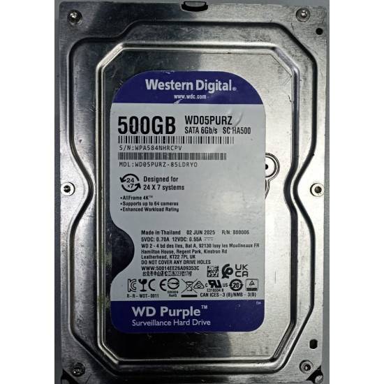 WD 500GB HDD Drive 3.5 Inch Western Digital Desktop Hard Disk