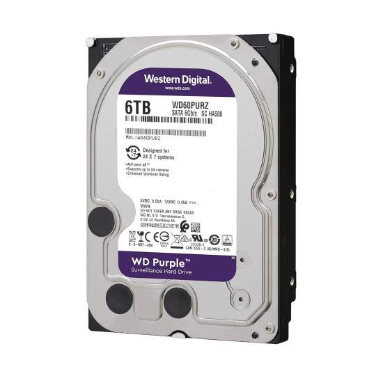 WD 6TB HDD Drive 3.5 Inch Surveillances/Desktop Hard Disk WD 6TB HDD Drive 3.5 Inch Surveillances/Desktop Hard Disk