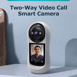 Wireless Video Calling Baby and Pet Monitoring | Two Way Talk | Motion Track | Indoor CCTV Camera 1080P HD 3MP Intercom Rotate Smart Baby Monitor Camera