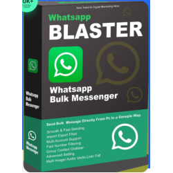 WhatsApp Blaster Digital Marketing Tools Unlimited Text|Image|Audio|Video|PDF Automate Bulk Messaging Sender Software