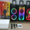Portable Wireless Party 5000W 8" Dual Woofer with Mic Remote Chargeable Bluetooth Speaker