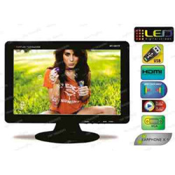WORLDTECH 13.5 inch Screen  8K WT 1352 12.5" USB / AV / HDMI / RCA / VGA LCD Monitor LED TV 