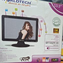 WORLDTECH 13.5 inch Screen  8K WT 1352 12.5" USB / AV / HDMI / RCA / VGA LCD Monitor LED TV 