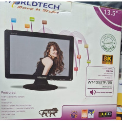 WORLDTECH 13.5 inch Screen  8K WT 1352 12.5" USB / AV / HDMI / RCA / VGA LCD Monitor LED TV 