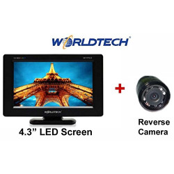 Worldtech 4.3 inch Screen WT-413/22 AV1/AV2 RCA with Camera Backlight LCD Monitor