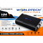 WorldTech WT-4079B.4AMP/26 V24 4 Channel Power Car Amplifier