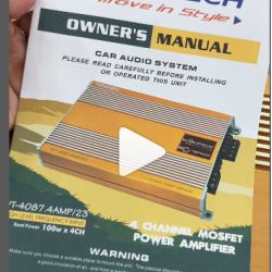 Worldtech WT-4087.4AMP/23 100W 4 Channel Mosfet Power Amplifier Worldtech WT-4087.4AMP/23 100W 4 Channel Mosfet Power Amplifier