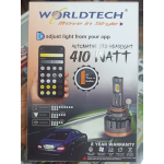 WorldTech 410W AI TRI-Color App Control Car LED Headlight