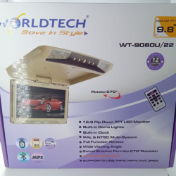 WORLDTECH WT-9080U Roof TV 9.8 Inches Flip Down TFT LED Rooftop Monitor WORLDTECH WT-9080U Roof TV 9.8 Inches Flip Down TFT LED Rooftop Monitor