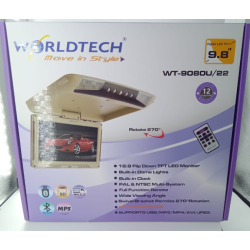 WORLDTECH WT-9080U Roof TV 9.8 Inches Flip Down TFT LED Rooftop Monitor