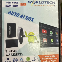 Worldtech Auto Ai Box WT-911 WIFI Wireless Android Auto Mirror Link Android 11 4GB 64GB Netflix Player Wireless Auto GPS Car Android Player