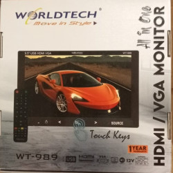 Worldtech 9 inch Screen 9.5 WT-989 AV / RCA/HDMI/VGA LCD Monitor LED Portable TV Worldtech 9 inch Screen 9.5 WT-989 AV / RCA/HDMI/VGA LCD Monitor LED Portable TV