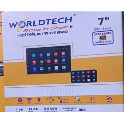 Worldtech 7 Inch Universal Android Touch Car Screen 1GB Ram 16GB Internal Bluetooth Screen