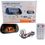 WorldTech 7 Inch Rearview Mirror with Bluetooth Rear View Mirror Full HD, Touch Key, OSD Remote Car Rearview Mirror