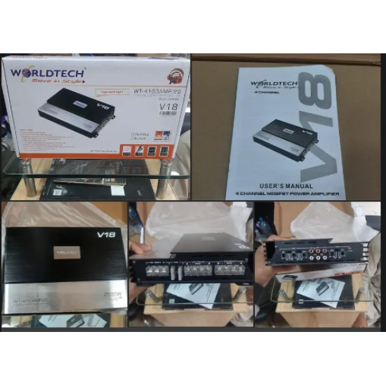 Worldtech Car Amplifier Worldtech Wt4163 V18 Car Amplifier Price India