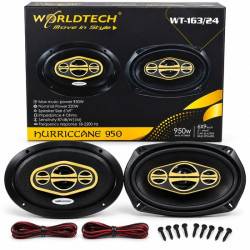 WORLDTECH WT-163 Hurricane 950W 6x9 Inch 5-Way Stereo Oval Woofer Car Speaker