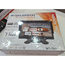 Worldtech 7 inch Screen WT-789 AV / RCA/HDMI/VGA LCD Monitor LED Portable TV