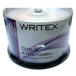Writex Blank DVD-R 4.7GB 50 Pack Recordable DVD