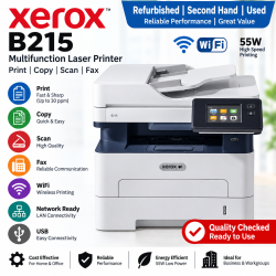 Xerox B215 Multifunction Refurbished|Second Hand|Used|Old WiFi Laser Printer