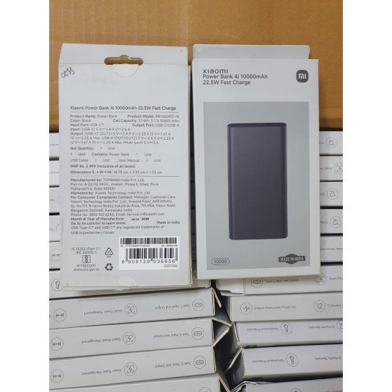 Xiaomi 4i 10000mAh 22.5W Super Fast Charging Power Bank