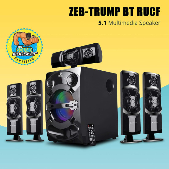 ZEBRONICS ZEB-TRUMP BT RUCF 5.1 Channel 80 Watt Wireless Bluetooth Multimedia Speaker