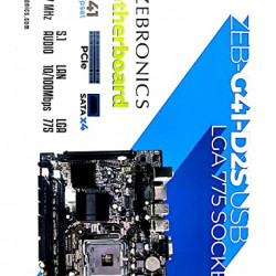 Zebronics ZEB-G41 INTEL G41 LGA 775 SOCKET DDR2 Desktop MOTHERBOARD