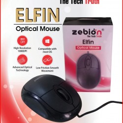 Zebion USB Mouse Elfin Regular Desktop Wired Mouse