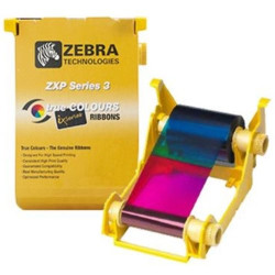Zebra Full Panel YMCKO-500 Black + Tri Color Combo Pack High Trust  ZXP3 Series Ribbon