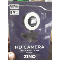 Zinq ZQ1080RL Webcam Full HD 1080P 2.1 Megapixel 30 FPS Auto Focus with Ring LED for Night Vision Web Camera
