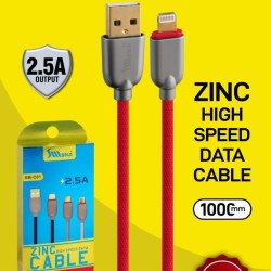 SM Gold Zinc High Speed Fast USB Charging Speed Data Sync Cable for iPhone, iPad, iPod Devices 2.5A Charging Cable