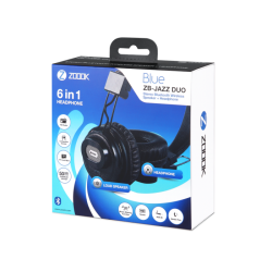 Zoook ZB-Jazz Duo 6 in 1 Wireless Bluetooth Headphone with Mic Bluetooth Headset