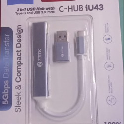 Zoook C-Hub iU43 2 in 1 USB Hub 3.0 type c to usb ultra-highspeed Hub Zoook C-Hub iU43 2 in 1 USB Hub 3.0 type c to usb ultra-highspeed Hub
