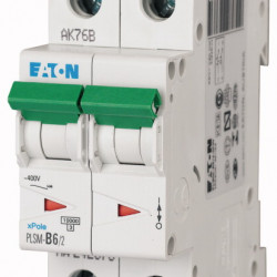EATON-PLSM-C6/2-MW - Miniature circuit breaker (MCB), 6 A, 2p, characteristic: C MCB EATON-PLSM-C6/2-MW - Miniature circuit breaker (MCB), 6 A, 2p, characteristic: C MCB