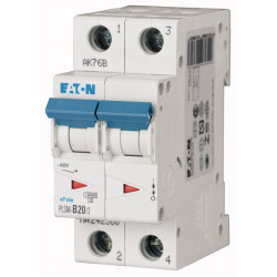 EATON-PLSM-C20/2-MW - Miniature circuit breaker (MCB), 20 A, 2p, characteristic: C MCB