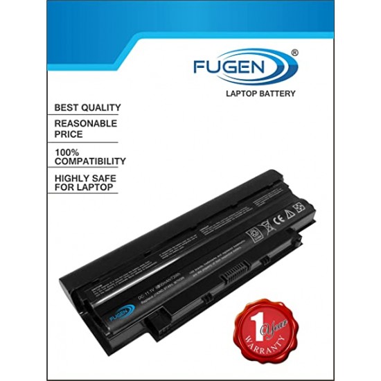 Fugen 6 Cell Laptop Battery for Dell Inspiron J1KND 14R ( 4010, N4010, N4010D, 4110, N4110, N4050 ), 15R ( 5010, N5010, M5010, N5010D, N5030, M5030, 5110, N5110) Vostro 1440 1450 1540 1550 3450 3550 3750 Battery