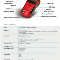 Evolute Falcon L1 Fingerprint Scanner | Receipt Printer | Thermal Printer | Aadhaar Enabled | Payment System Micro ATM Machine | Payment Device