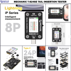 Mechanic T-824 Type-C to Lightning High Precision Digital Display Tail Insertion Tester Mechanic T-824 Type-C to Lightning High Precision Digital Display Tail Insertion Tester
