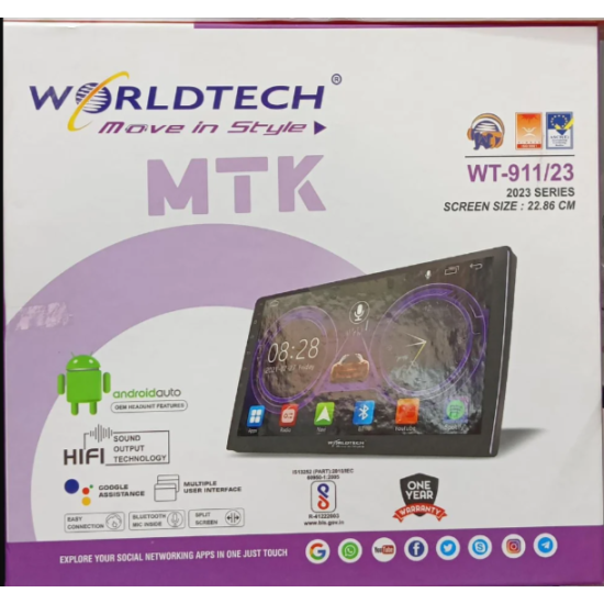 Worldtech WT-911 Car 23 Series 4/32GB Android Player