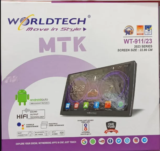 Car Android Player: WORLDTECH WT-911 Android Video Player at best